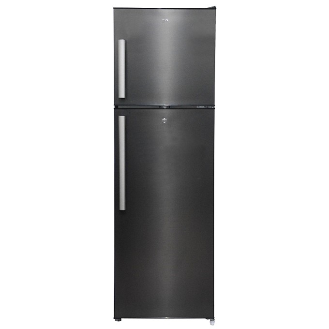 MIKA No Frost Refrigerator, 251L, Double Door, Dark Matt Stainless Steel