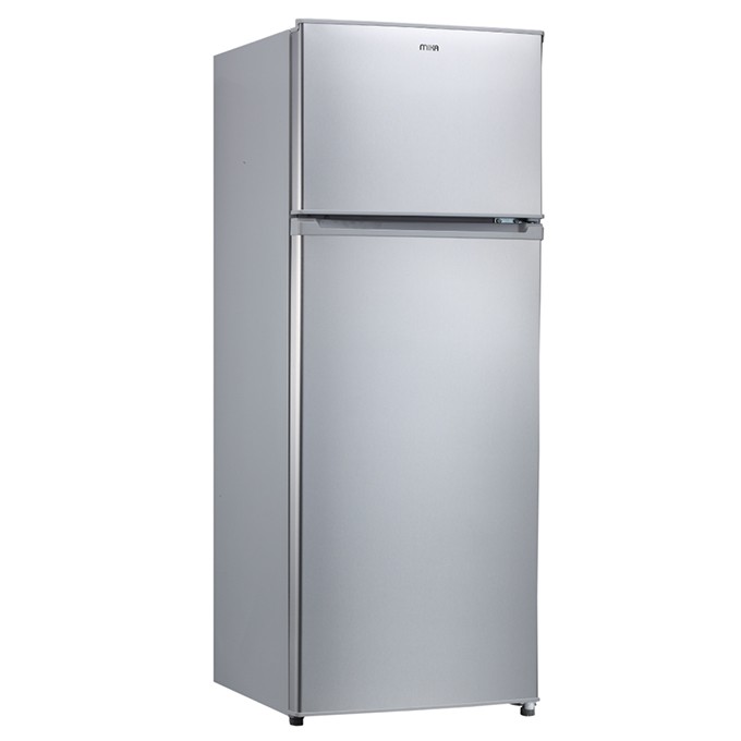 MIKA Refrigerator, 201L, Direct Cool, Double Door, Silver