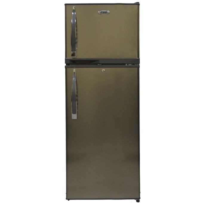 MIKA Refrigerator, 200L, Direct Cool, Double Door, Dark Silver