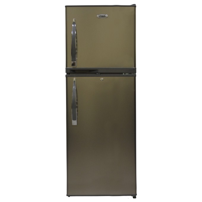 MIKA Refrigerator, 168L, Direct Cool, Double Door, Dark Silver