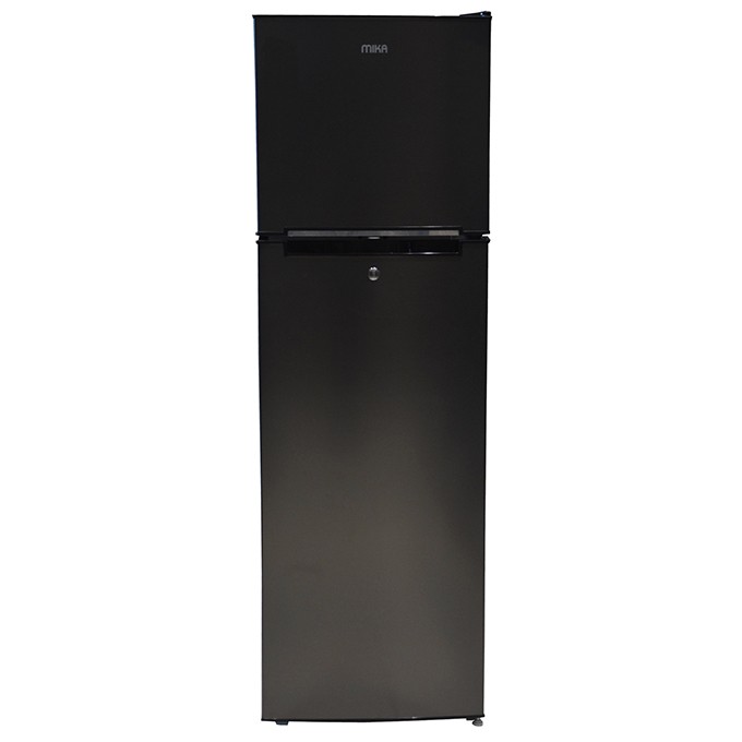 MIKA Refrigerator, 168L, Direct Cool, Double Door, Dark Matt Stainless Steel