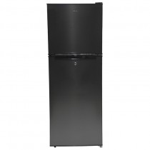 MIKA Refrigerator, 138L, Direct Cool, Double Door, Dark Matt Stainless Steel