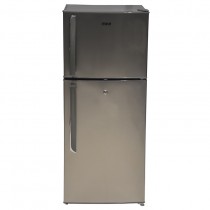 MIKA Refrigerator, 118L, Direct Cool, Double Door, Brush Stainless Steel