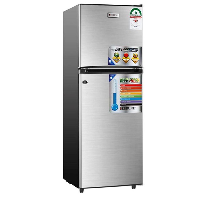 REBUNE fridge 213 liters- RE-2020-2 Silver