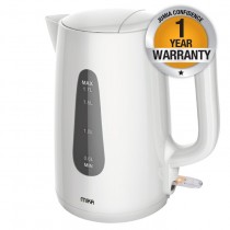 Mika MKT1302 - Electric Kettle, Plastic, 1.7L, Cordless
