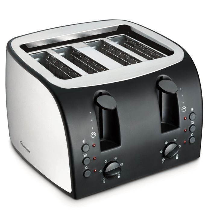 RAMTONS 4 SLICE POP UP TOASTER STAINLESS STEEL- RM/195