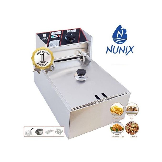 Nunix 6L Commercial Stainless Steel DeepFryer For Chips/chicken