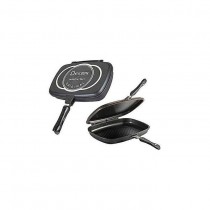 Dessini Die Cast Double Sided Made in Italy Grill Pan 40cm - Black