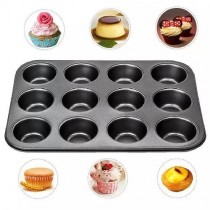 Generic 12-Hole Non-Stick Muffin / Cupcake ,Baking Oven Tray /Pan