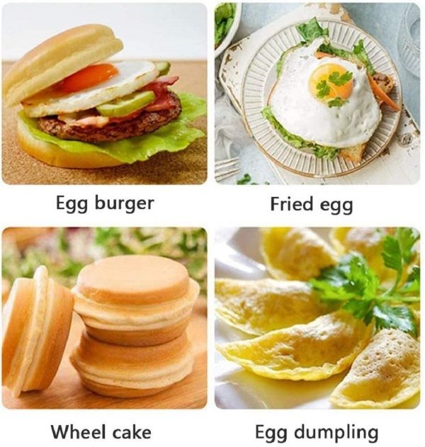 4 Non-Stick Pancake Hole Egg Pan