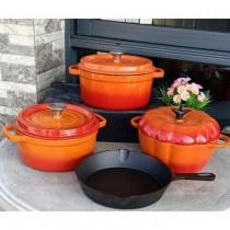 Cast Iron Cookware Set with Pan