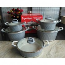 Signature 10PCS Nonstick Granite Cookware Set