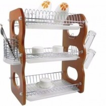 Generic 3 Layer Wooden Dish Rack/Drainer