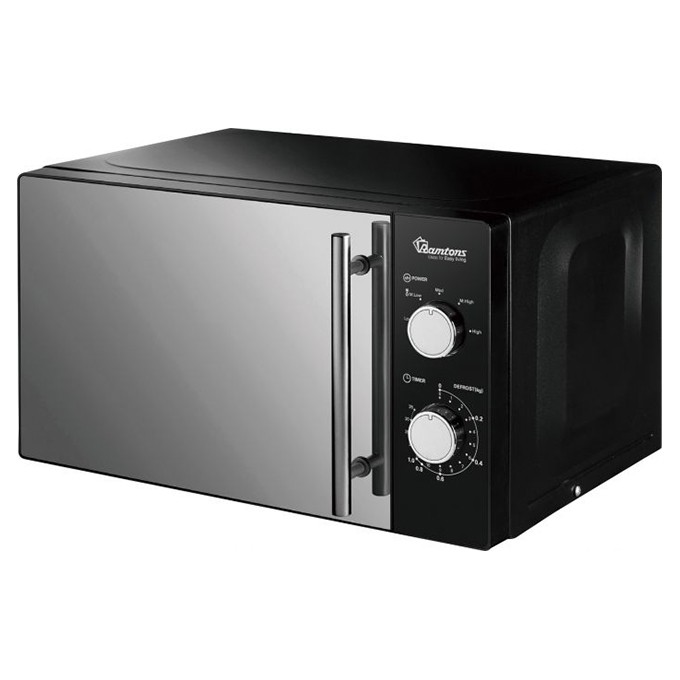 RAMTONS 20 LITERS MANUAL MICROWAVE BLACK- RM/459 - Dalene Collections