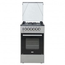 MIKA Standing Cooker, 50cm X 50cm, All Gas, Gas oven, Silver
