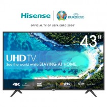 Hisense 43inch 4K UHD SMART TV, NETFLIX, YOUTUBE, FRAMELESS 43A7100F