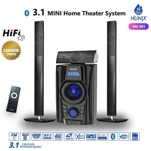 Nunix BLUETOOTH SPEAKER SUB-WOOFER SYSTEM 3.1 CH 12000W