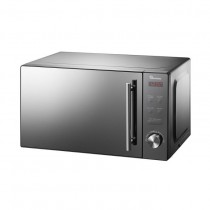 Ramtons RM/458 - Digital Glass Microwave, 700W - 20L -Black & Silver